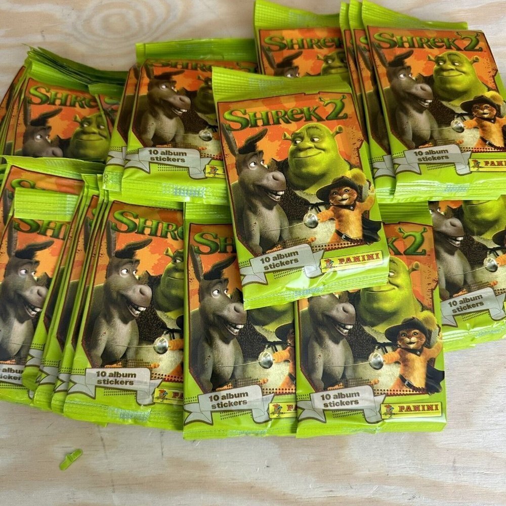 Panini Shrek 2 Sticker Album 48 Packs New Sealed